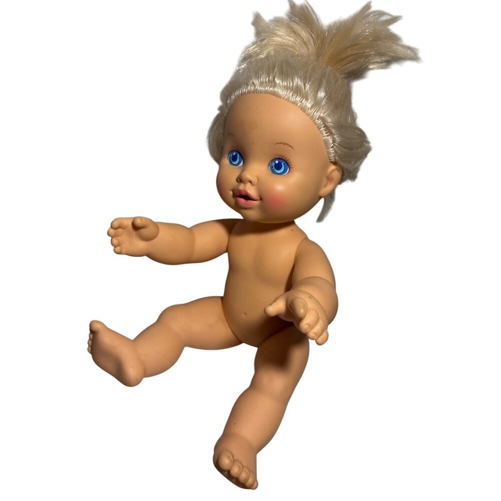 Baby UH OH Drink Wet Baby Doll Hasbro 1989 13” Vintage